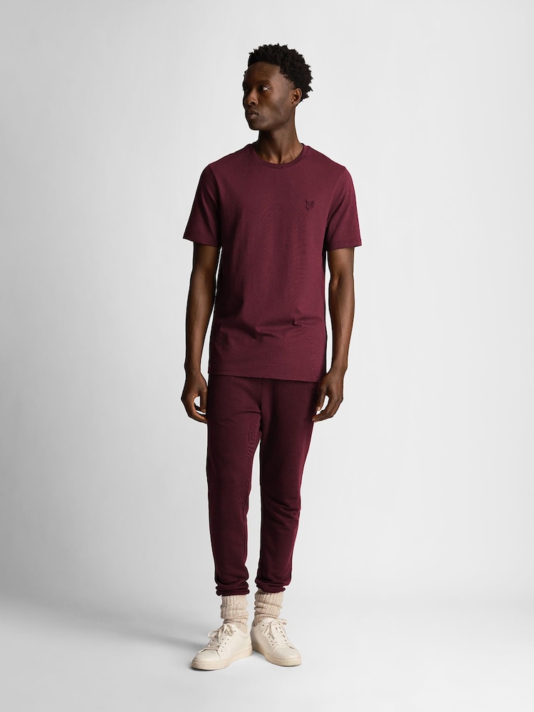 Lyle & Scott Red Tonal Eagle 100% Cotton T-Shirt - Image 2 of 5
