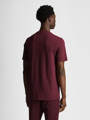 Lyle & Scott Red Tonal Eagle 100% Cotton T-Shirt - Image 3 of 5