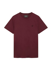 Lyle & Scott Red Tonal Eagle 100% Cotton T-Shirt - Image 5 of 5