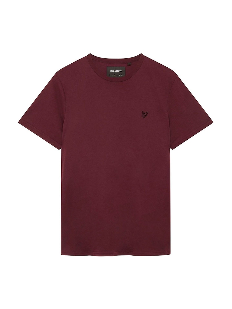 Lyle & Scott Red Tonal Eagle 100% Cotton T-Shirt - Image 5 of 5