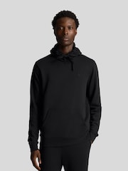 Lyle & Scott Black Tonal Eagle Pullover 100% Cotton Hoodie - Image 1 of 5