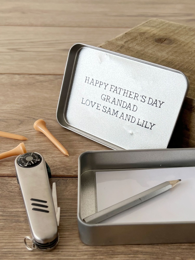 Personalised Golf Essentials Tin by Solesmith - Image 1 of 2