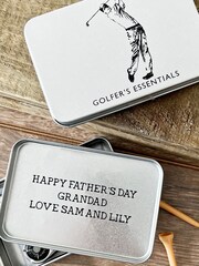 Personalised Golf Essentials Tin by Solesmith - Image 2 of 2
