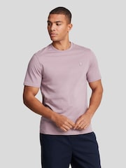 Lyle & Scott Purple Tonal Eagle 100% Cotton T-Shirt - Image 1 of 5