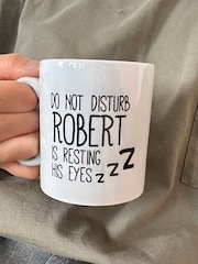 Personalised Resting Eyes Mug by Solesmith - Image 1 of 7