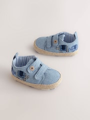 Blue Elephant Baby Two Strap Trainers (0-24mths) - Image 1 of 4