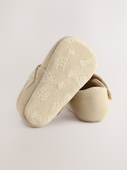 Stone Suede Baby Leather T-Bar Shoes (0-24mths) - Image 4 of 6