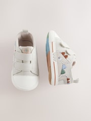 Grey Dino Baby Two Strap Trainers (0-24mths) - Image 2 of 5
