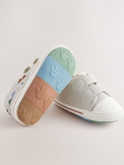 Grey Dino Baby Two Strap Trainers (0-24mths) - Image 4 of 5