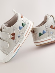 Grey Dino Baby Two Strap Trainers (0-24mths) - Image 5 of 5