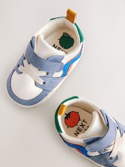 Multi Baby Touch Fastening Elastic Lace Trainers (0-24mths) - Image 3 of 6