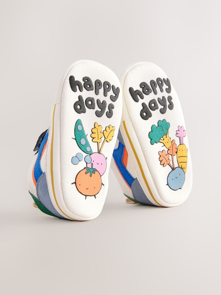 Multi Baby Touch Fastening Elastic Lace Trainers (0-24mths) - Image 6 of 6