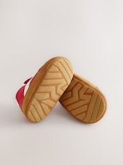 Red Baby Touch Fastening Elastic Lace Chevron Trainers (0-24mths) - Image 3 of 4