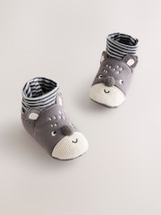 Grey Koala Baby Sensory Sock Top Boots (0-24 months) (0-2mths) - Image 1 of 4