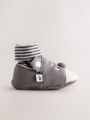 Grey Koala Baby Sensory Sock Top Boots (0-24 months) (0-2mths) - Image 2 of 4