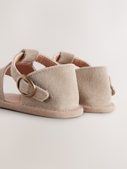 Neutral Leather Touch Fastening Baby Sandals (0-24mths) - Image 6 of 6