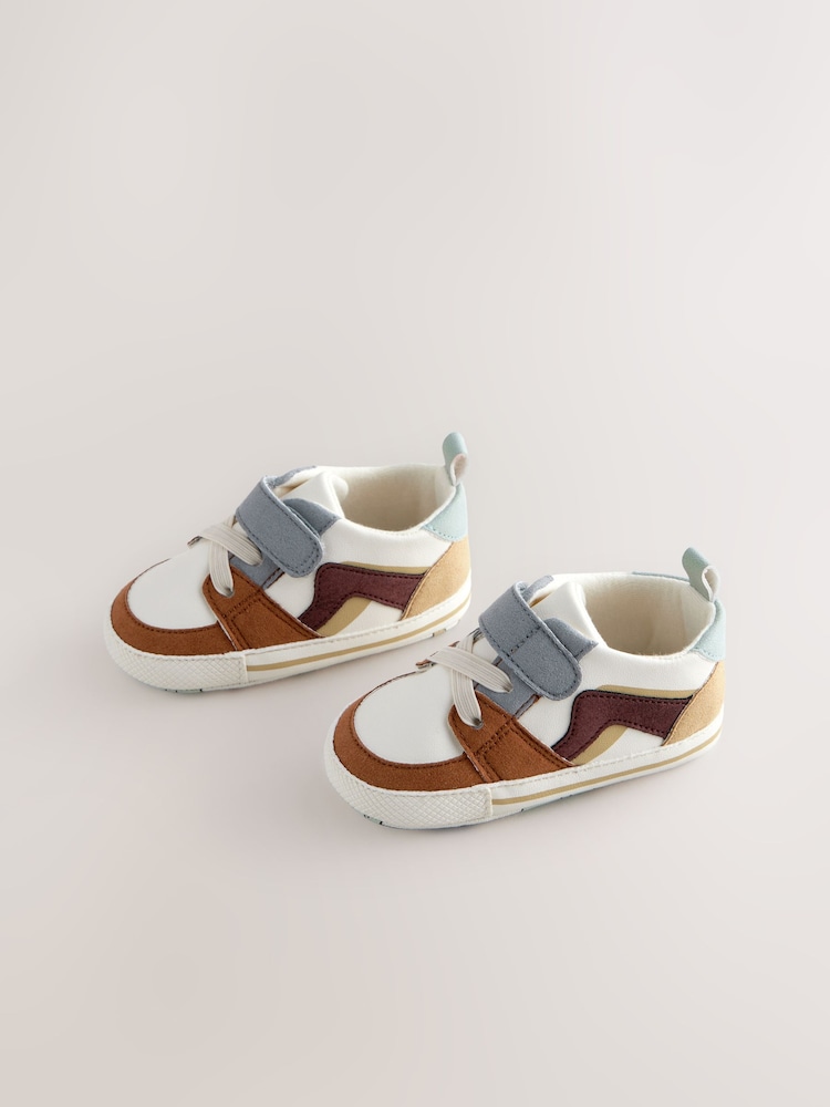 Нейтральный - Baby Touch Fastening Elastic Lace Trainers (0-24mths) - Изображение 1 из 5