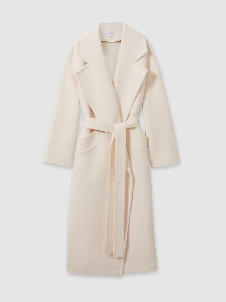 Reiss Cream Bridget Wool-Blend Blindseam Coat - Image 2 of 7
