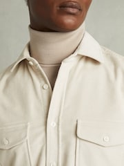 Reiss Stone Tucci Cotton-Blend Corduroy Overshirt - Image 3 of 5