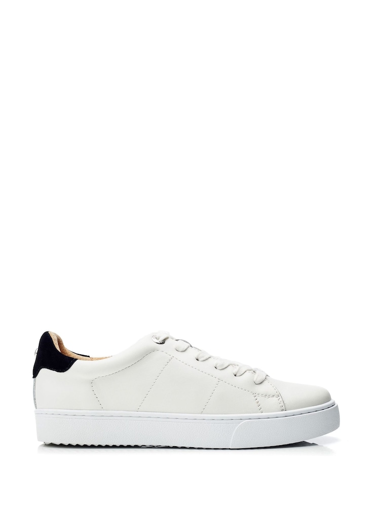 Moda In Pelle Brandie Lace Up Slim Sole Trainers - Image 1 of 4