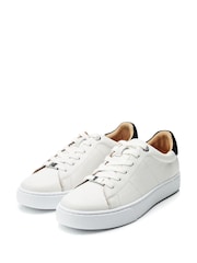 Moda In Pelle Brandie Lace Up Slim Sole Trainers - Image 2 of 4