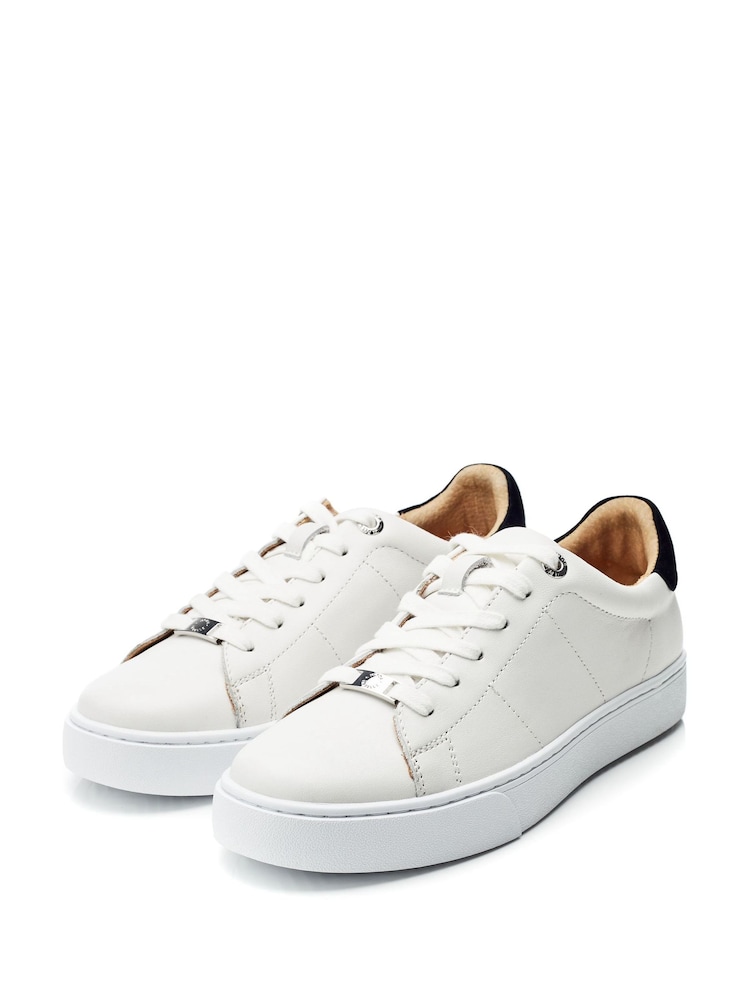 Moda In Pelle Brandie Lace Up Slim Sole Trainers - Image 2 of 4
