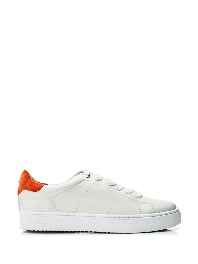 Moda In Pelle Brandie Lace Up Slim Sole Trainers - Image 1 of 4