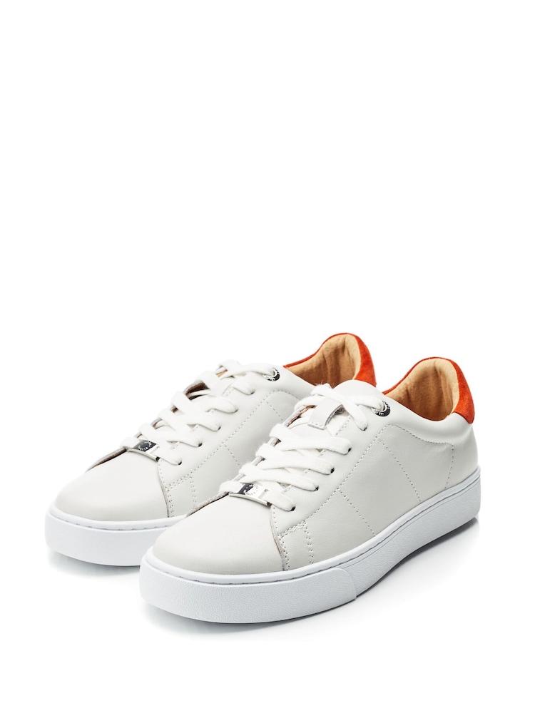 Moda In Pelle Brandie Lace Up Slim Sole Trainers - Image 2 of 4