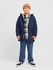 JACK & JONES JUNIOR Longline Hooded Parka Jacket - صورة 3 من 7