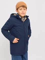 JACK & JONES JUNIOR Longline Hooded Parka Jacket - صورة 4 من 7