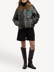 Barbour® x GANNI Leopard Print Jacket - Image 2 of 7