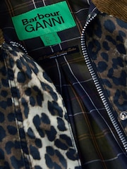 Barbour® x GANNI Leopard Print Jacket - Image 6 of 7