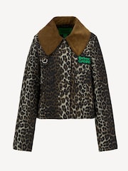 Barbour® x GANNI Leopard Print Jacket - Image 7 of 7