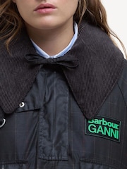 Barbour® x GANNI Green Jacket - Image 5 of 11