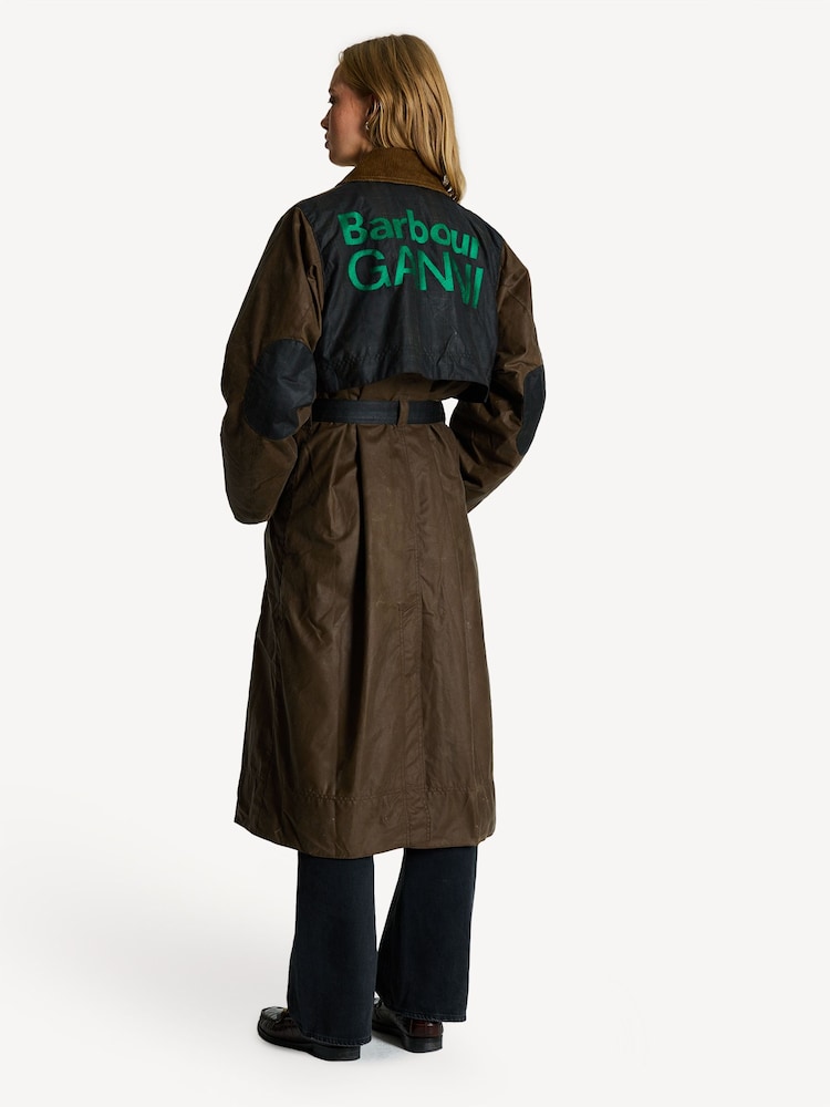 Barbour® x GANNI Brown Jacket - Image 2 of 11