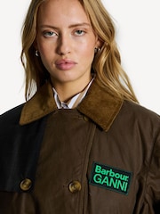 Barbour® x GANNI Brown Jacket - Image 6 of 11