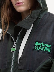 Barbour® x GANNI Green Jacket - Image 6 of 9