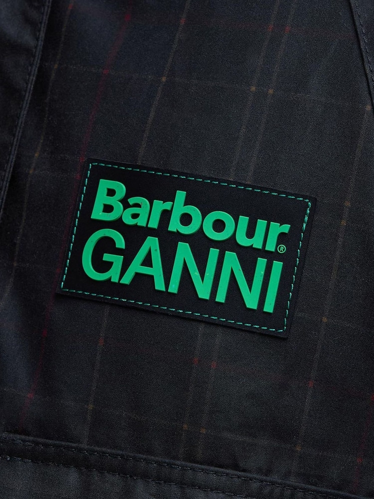 Barbour® x GANNI Green Jacket - Image 9 of 9
