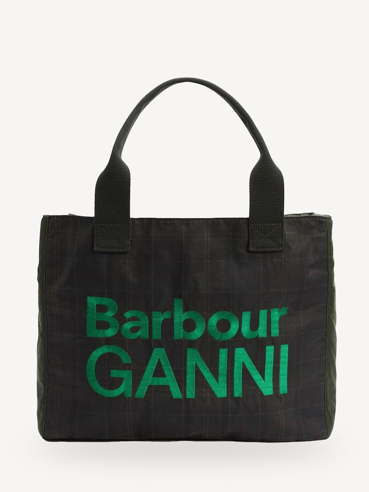 Barbour® x GANNI Green Bag - Image 1 of 7