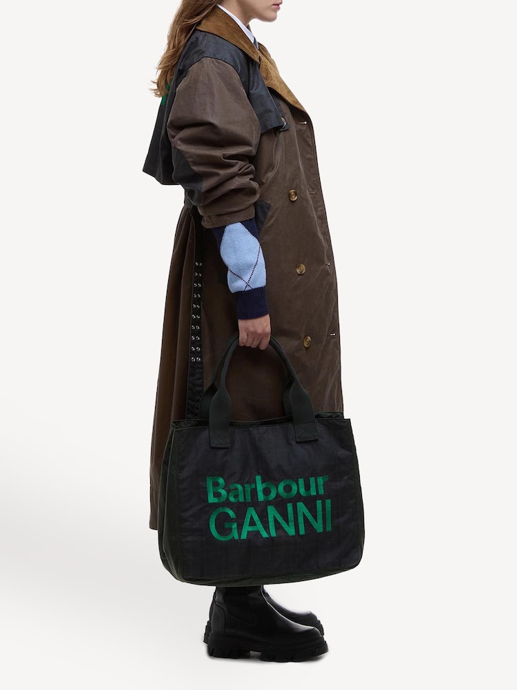 Barbour® x GANNI Green Bag - Image 2 of 7