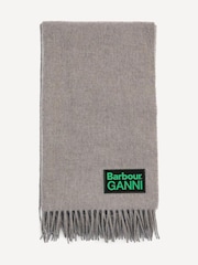 Barbour® x GANNI Beige Scarf - Image 2 of 5