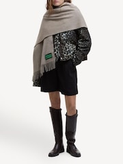 Barbour® x GANNI Beige Scarf - Image 5 of 5