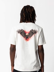 Legacies White Benfica Águia Vintage 100% Cotton T-Shirt - Image 3 of 7