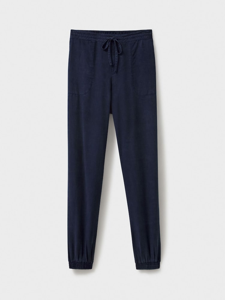 Crew Clothing Blue Adler Twill Joggers - Image 5 of 5 Crew Clothing Blue Adler Twill Joggers - Image 5 of 5