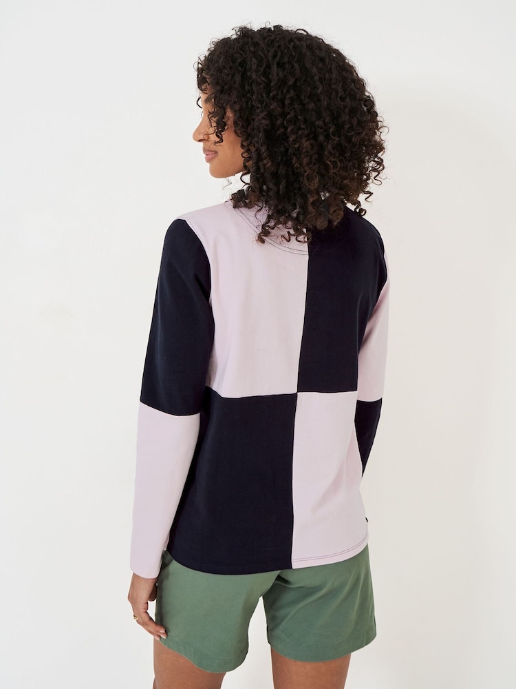 Розовый - Регби Crew Clothing Quarted 100% хлопок - Image 2 of 5