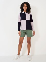 Розовый - Регби Crew Clothing Quarted 100% хлопок - Image 3 of 5