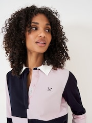 Розовый - Регби Crew Clothing Quarted 100% хлопок - Image 4 of 5