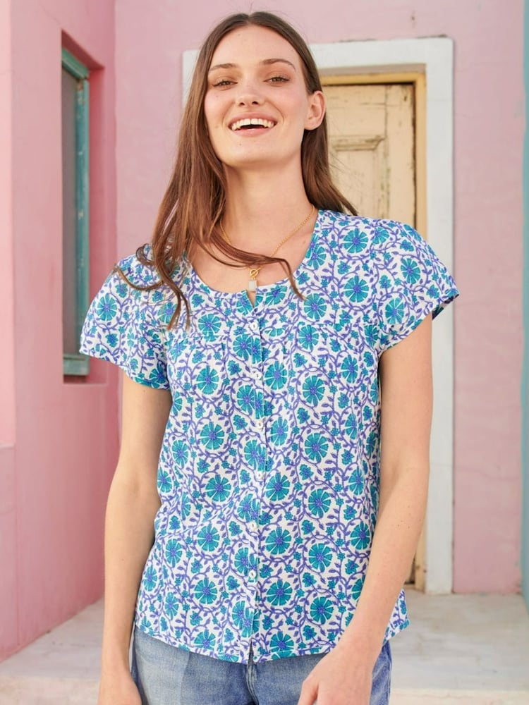 Aspiga Blue Lisbon Cotton Shirt - Image 1 of 4