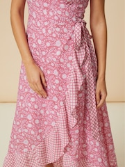 Aspiga Pink Demi Wrap Dress - Image 4 of 6
