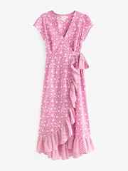 Aspiga Pink Demi Wrap Dress - Image 6 of 6